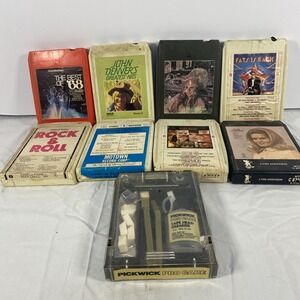 Vintage 8 Track Tape Lot Mixed Artists Rock Country Motown Untested + Cleaner
